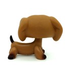 Mini Pet Shop Gift Rare Dachshund Dog Kids Toys Brown Green Eyes Lps  139
