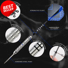 90  Tungsten Darts Set 21g-24g Steel Tip Aluminum Shafts Extra Flights Us