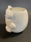 Blossoms   Blooms Easter Bunny Rabbit Ceramic Holder W  Wax Candle Single Wick