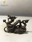 8cm Collection Chinese Old Bronze Handmade Dragon Statue Home Decor Decoration