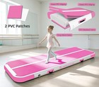 New Meketum Pink Air Tumbling Track Gymnastics   Pool Inflatable Mat Float 10 Ft