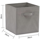 Cube Storage Boxes Fabric Box Organiser Foldable Collapsible Canvas Basket