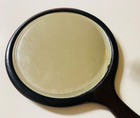 Real Ebony Hand Held Bevelled Edge Mirror Vintage