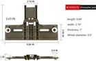 6pack W10350376 Dishwasher Parts Upper Rack Kitchenaid Whirlpool Kenmore Replace