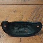 Drawer Handle pull For Hoosier Cabinet  Cast Iron  Floral Design Vtg