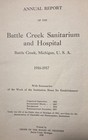 1916-1917 Annual Report Battle Creek Sanitarium And Hospital 51st-52nd Year