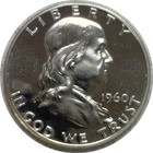 1960 50c Franklin Silver Half Dollar Proof