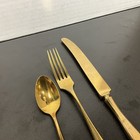 Vintage Dirigold Dirilyte Goldware Regal Flatware 1 Set Of Fork spoon knife