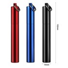 Metal Portable Toothpick Holder For Purse Travel Pocket Red blue And Black