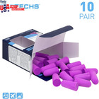 Protechs Foam Ear Plugs  10 Pair With Case For Sleeping  Snoring  Loud Noise  Tr
