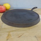 Favorite Piqua Ware  10 Round Cast Iron Griddle Rustic