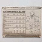 1940s Vintage 40  Bust Mccalls 6308 V Neck Peplum Scalloped Top Sewing Pattern 