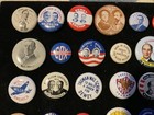 33 Pc Vintage Repro Campaign Buttons 1896-1968 Display Lot