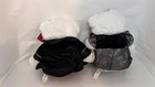 Pair Of 2 Dan Dee Snowflake Plush Teddy Bears 2012     Christmas Attire  New