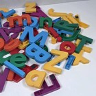 Magnetic Plastic Fridge Alphabet Abc s Numbers Letters Educational - Lot Of 73