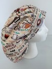 Coffee Print Size Large Medical Bouffant Scrub Cap Surgery Hat
