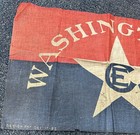 Original Antique 1896 Washington Centennial Exhibition Flag banner  Rare