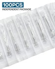 100pcs 27ga 1 Inch Needle With Cap For Lab Supplies  Measuring And Industrial  I