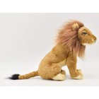 Hansa Lion Plush Toy Realistic Stuffed Animal Male 32cm Japan