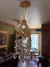 Dollhouse Miniature Fancy Chandelier  1 12 Scale Non-electric With Rhinestones