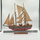 Blue Nose Schooner Wooden Model Ship   15x15 Used