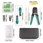 11-piece Rj45 Crimping Tool Kit With Case Cat5 6 Lan Cable Network Tester Repair