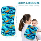 Baby Burp Cloth   Bibs 2-in-1  100  Cotton  3-layer  12-pack  Soft And Absorbent