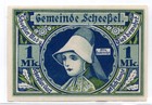 1922 Germany Scheebel Notgeld 1 Mark Note  1685 