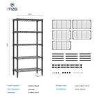 Heavy Duty 5 Tier Wire Metal Commercial Storage Shelf Shelving Rack Adjustable