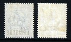 British Levant Ke Vii 1905-08 Surcharged 1   2 Piastres Set Sg 13   Sg 14ab Mint
