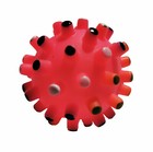 3 Pack Small Squeaky Dog Toys Bouncy Spike Ball Color Full Tip Puppy Lot