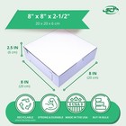 0933 Premium Clay Coated Kraft Paperboard White Non-window Lock Corner Bakery   