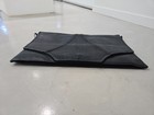 Vintage Hand Made Black Leather Clutch Bag