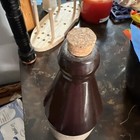 Nice Stoneware Ginger Beer Bottle 2 Tone With Sloped Shoulder 1870 s  
