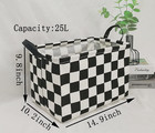 Maizmz Rectangular Storage Basket Collapsible Organizer Bin Waterproof Toy Box F