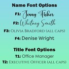 Custom Acrylic Nameplate Plaque Desktop Sign Office Minimalist Personalized Gift