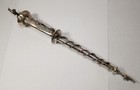 84 Silver 1878 Judaica Yad Pointer With Lion  Star Of David    Vine  9-1 4 