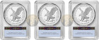 2025  pr70  Army navy marine Proof Silver Eagle  3 Coin Privy Set  Pcgs Fs