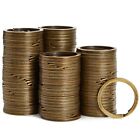 100 Pack 1 2 Inch Metal Bronze Flat Key Rings Round Split Keyring For Car Office