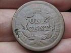 1851 Braided Hair Large Cent Penny- Good Details  Brown