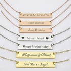 Beautiful Custom Handmade Vertical Bar Customize Name Necklace For Gift Jewelry