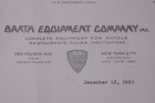 1930 Lamson Goodnow Barth Equipment Co Inc Nyc Hotel Equipment Ephemera L811e