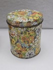 Vintage 2 Floral Decorative Tea Tins Box W  Lid Made In England Daher