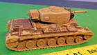 Vintage Marx Big 51 Desert Fox Tank  With Kid Camo        