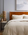 Quince Organic Cotton Gauze Airy Duvet Cover   Shams 3pc Set Queen Dune