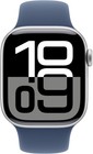 Apple Watch Series 10  gps   Lte  42mm Silver Aluminum Case Denim Sport Band