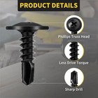 Sheet Metal Screws  8 X 1 2   160pcs Phillips Modified Truss Head Self Tapping