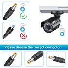 8 Way Splitter Cable Cctv Security Camera Dc 12 Volt 5 Amp Power Supply Adapter