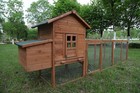 120   Chicken Coop W run Cage Outdoor Hen House Hutch Poultry Pet Wooden Nesting