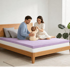 1 5 -4  Memory Foam Mattress Topper soft Breathable Pressure Relief Bed Topper